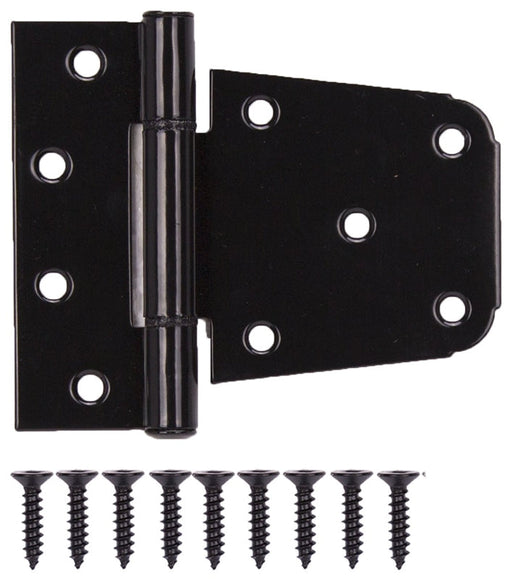 BLACK STEEL 3-1/2" HEAVY DUTY GATE HINGE - 1PC