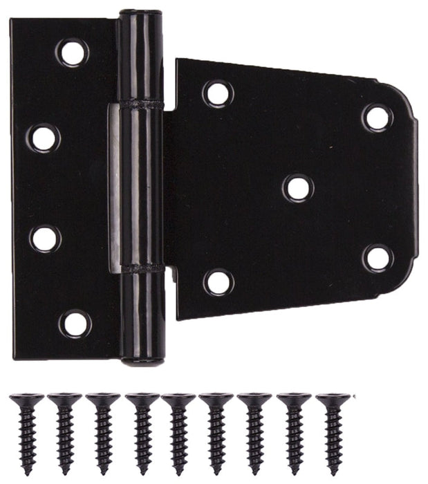 BLACK STEEL 3-1/2" HEAVY DUTY GATE HINGE - 1PC