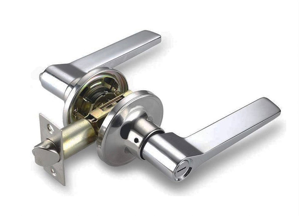 PRIVACY LOCK (LATITUDE LEVER) SATIN NICKEL