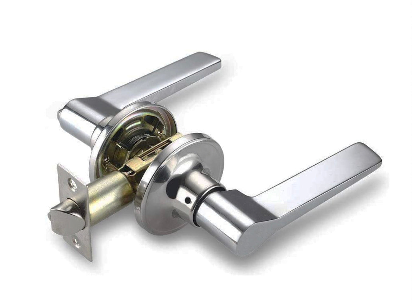 PASSAGE LOCK (LATITUDE LEVER) SATIN NICKEL