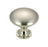 SATIN NICKEL CABINET DOOR KNOB 1-3/32''
