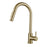 Quality kitchen Sink Faucet Gold stainless steel mixer faucet  with pull out Sprayer