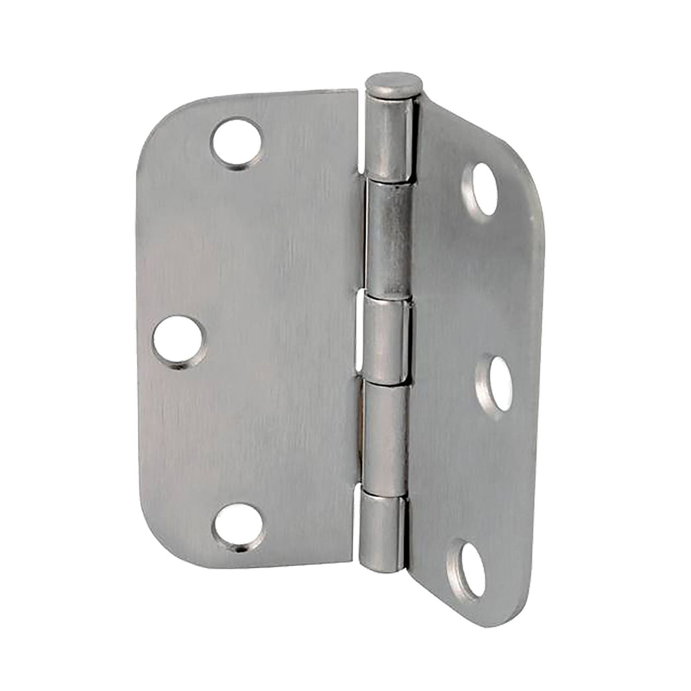 TAYMOR STAIN NICKEL RESIDENTIAL BUTT HINGES 3-1/2" X 3-1/2"-RADIUS CORNER (2 HINGES)