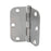 TAYMOR STAIN NICKEL RESIDENTIAL BUTT HINGES 3-1/2" X 3-1/2"-RADIUS CORNER (2 HINGES)