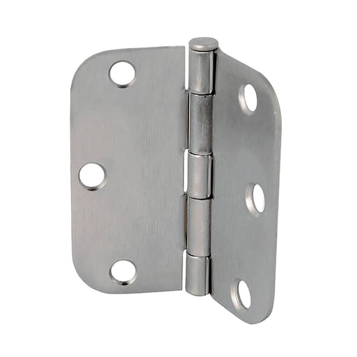 TAYMOR STAIN NICKEL RESIDENTIAL BUTT HINGES 3-1/2" X 3-1/2"-RADIUS CORNER (2 HINGES)