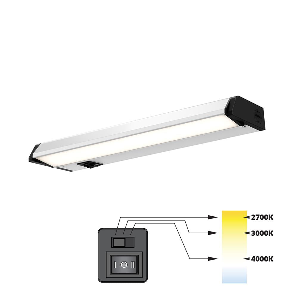 Dals Lighting 9012CC 12" LED CCT Linear, 4W, 310 Lumens, 27K-3K-4K, CRI90 - SN