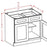 Shaker Grey - Double Door Double Drawer Bases