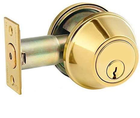 DEAD BOLT LOCK POLISHED BRASS
