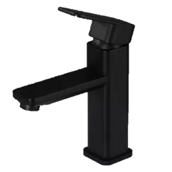 Hot Cold Single Handle Black Water Bathroom Faucet