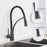 Lina Faucets Pull Out Spray Nozzle Kitchen Sink Taps - Versatile Functionality in Matte Black