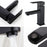 Lina Faucets Hot Cold Single Handle Black Water Bathroom Faucet - Stylish and Functional Basin Sink Faucet