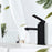 Lina Faucets Hot Cold Single Handle Black Water Bathroom Faucet - Stylish and Functional Basin Sink Faucet