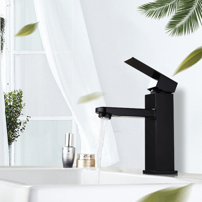 Lina Faucets Hot Cold Single Handle Black Water Bathroom Faucet - Stylish and Functional Basin Sink Faucet