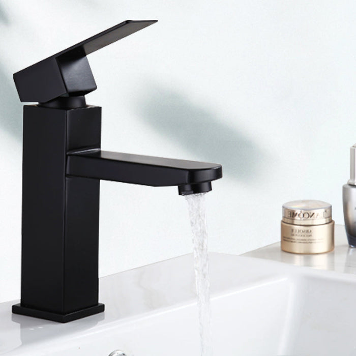 Lina Faucets Hot Cold Single Handle Black Water Bathroom Faucet - Stylish and Functional Basin Sink Faucet