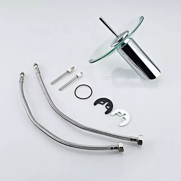 Waterfall Single Hole Basin Vanity Bathroom Faucet - Lina Faucets