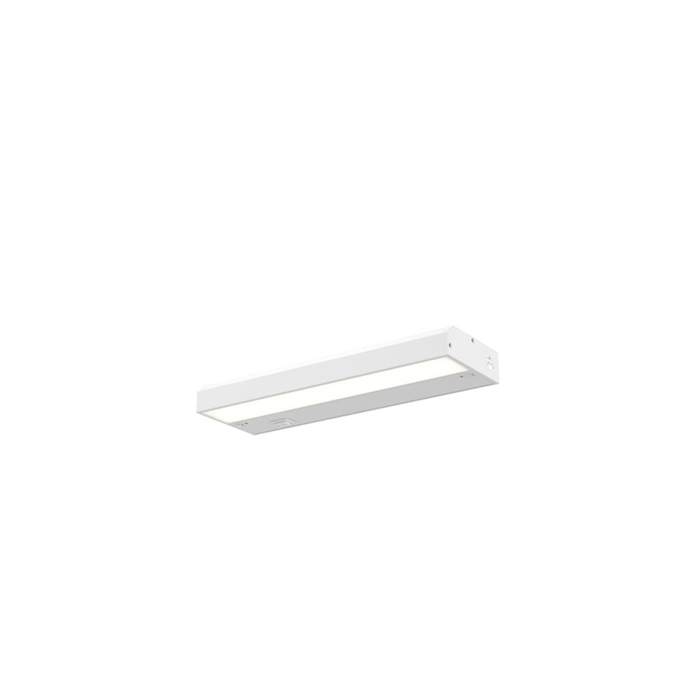 Dals Lighting HLF12-3K-WH 12" Hardwired Non-Swivel Linear, 4W, 250 Lumens, CRI90