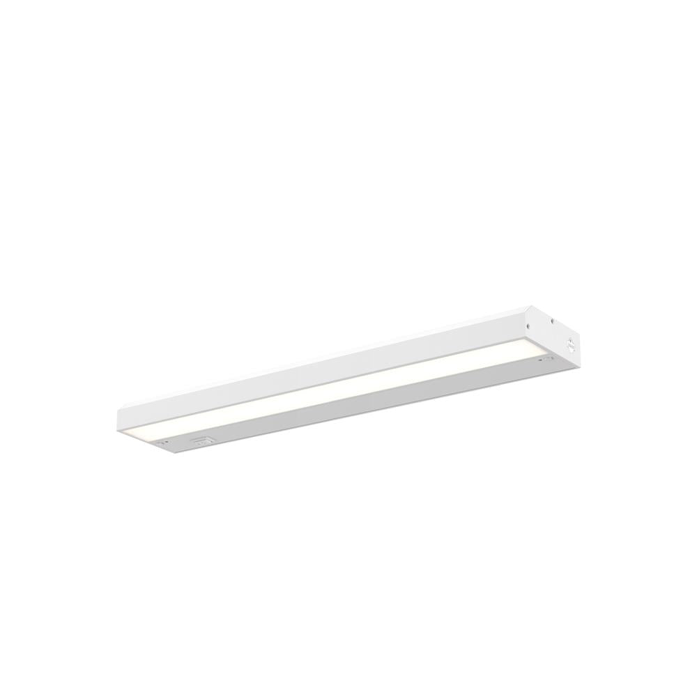 Dals Lighting HLF24-3K-WH 24" Hardwired Non-Swivel Linear, 12W, 600 Lumens, CRI90
