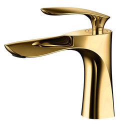 Coveted European-Style Golden Basin Hot and Cold Water Vanity Mixer