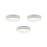 Dals Lighting K3LEDRDP18-WH Kit of 3x 1,4W LED 2 in 1 plastic puck lights with plug-in driver - White
