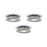 Dals Lighting K4001-SN Kit of 3 LED Superpuck Recess, 1.6W, 3000k, 168 Lumens - SN