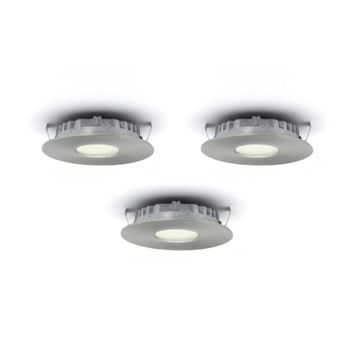 Dals Lighting K4001-SN Kit of 3 LED Superpuck Recess, 1.6W, 3000k, 168 Lumens - SN