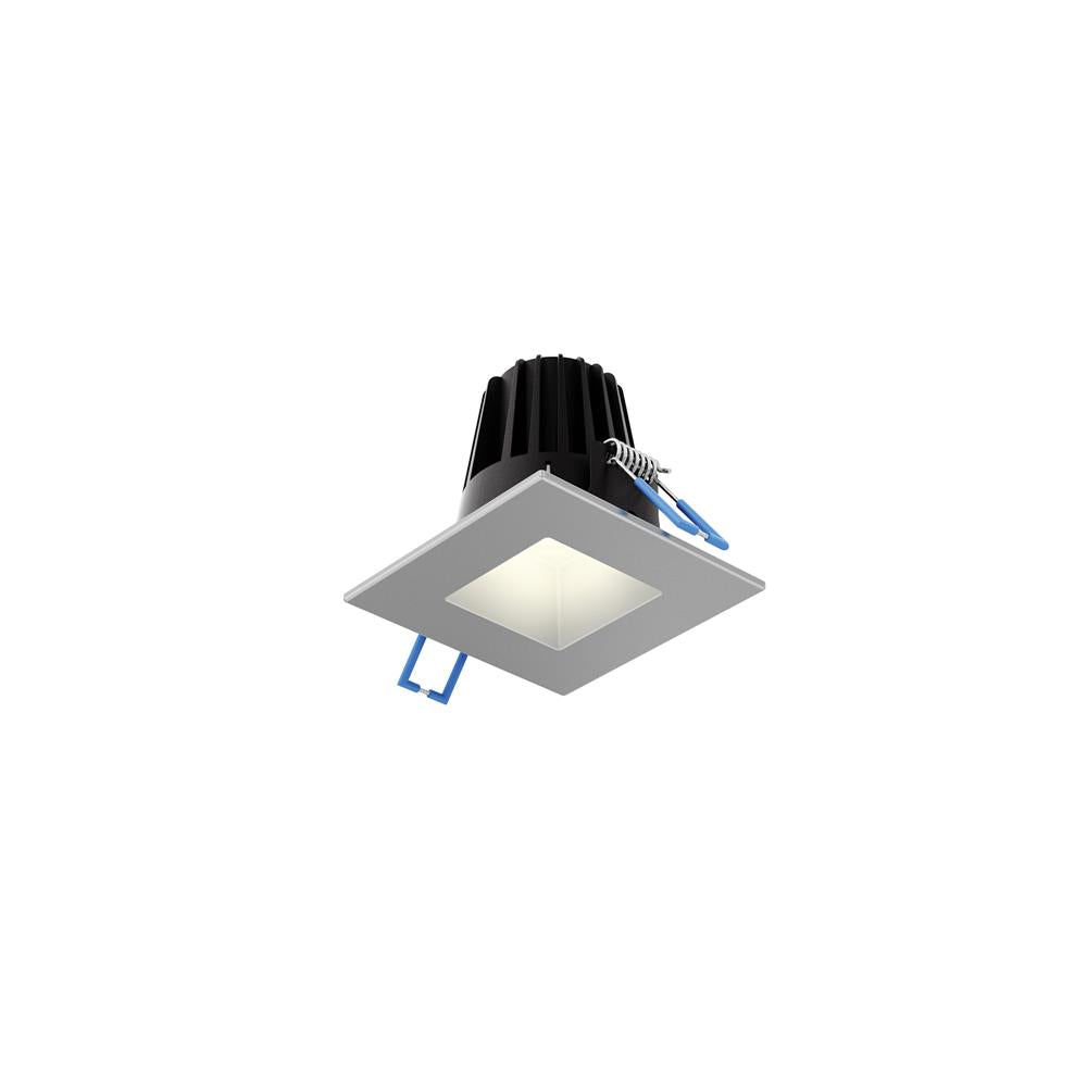 Dals Lighting RGR2SQ-3K-SN 2" Square Smooth Baffle, 8W, 3000K, 580 Lumens - Satin Nickel