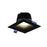 Dals Lighting RGR6SQ-3K-BKRGR 6" Square Smooth Baffle Downlight in Black
