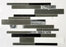 Random Strip Dark Grey Kitchen Backsplash Tiles