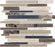 Random Strip Espresso Kitchen Backsplash Tiles
