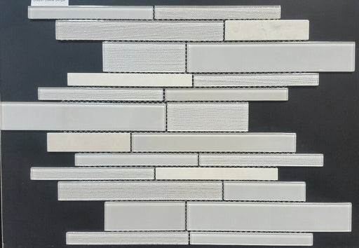 Random Strip Taupe Kitchen Backsplash Tiles