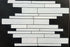 Random Strip White Kitchen Backsplash Tiles