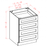 Grey Shaker - Four Drawer Base