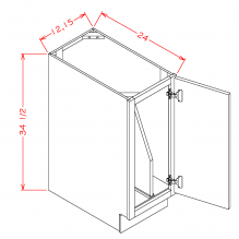 White Shaker - Full Height Tray Divider Bases