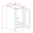 White Shaker - Full Height Single Door Single Rollout Shelf Bases - SW-B18FH1RS, SW-B21FH1RS
