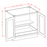 York Antique White - Full Height Double Door Single Rollout Shelf Bases