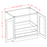 Torrance Dove - Full Height Double Door Double Rollout Shelf Bases