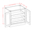 York Chocolate - Full Height Double Door Triple Rollout Shelf Bases