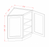 Torrance Dove - Base End Cabinet TD-BEC24