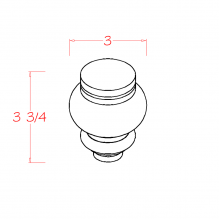 Shaker Cinder - Circle Foot