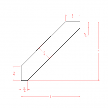 White Shaker - Crown Moulding-LACM