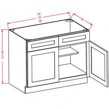 Shaker Cinder - Sink Bases Kitchen Cabinet