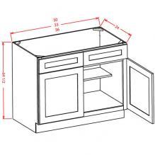 Grey Shaker - Sink Bases Kitchen Cabinet