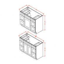 Torrance White - Vanity Double Drawer Base