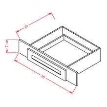 White Shaker - Vanity Knee Drawer