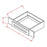 White Shaker - Vanity Knee Drawer