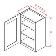 Torrance Dove - 36" High Wall Cabinets-Single Door