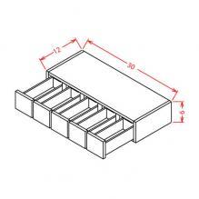 Shaker Espresso - Wall Spice Drawer