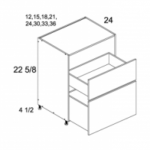 Two Drawer Desk Base