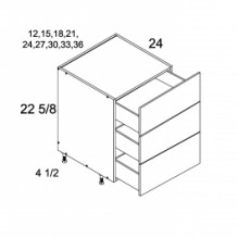 Three Drawer Desk Base