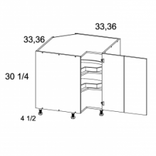 Base Easy Reach with Lazy Susan, PGW-LSB33, PGW-LSB36